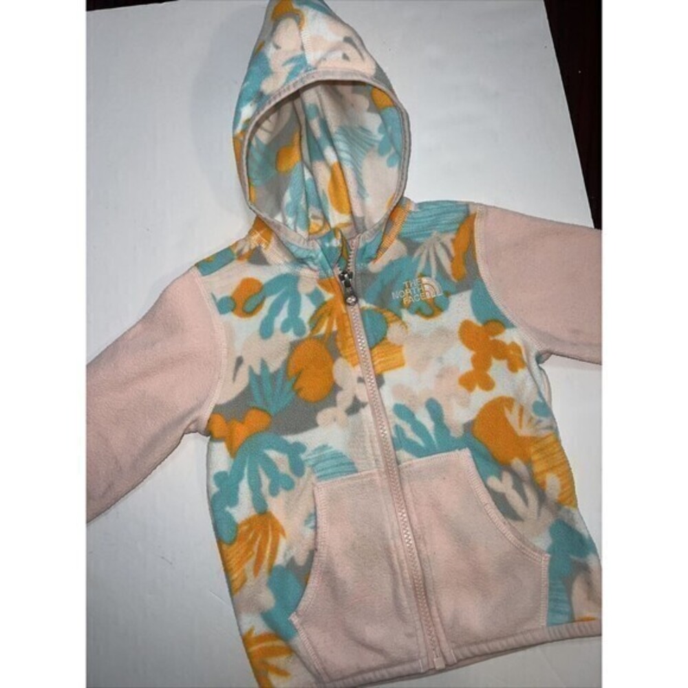 North Face Infant Toddler (18-24 Mo) Glacier Hoodie, Fleece Zip-up Hooded Jacket